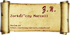 Zorkóczy Marcell névjegykártya